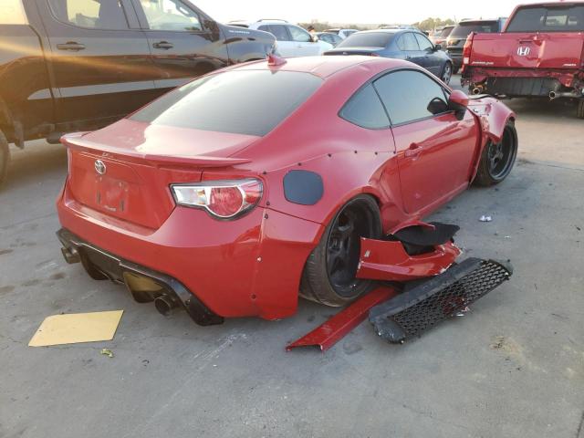 JF1ZNAA15E9709313 - 2014 TOYOTA SCION FR-S RED photo 4