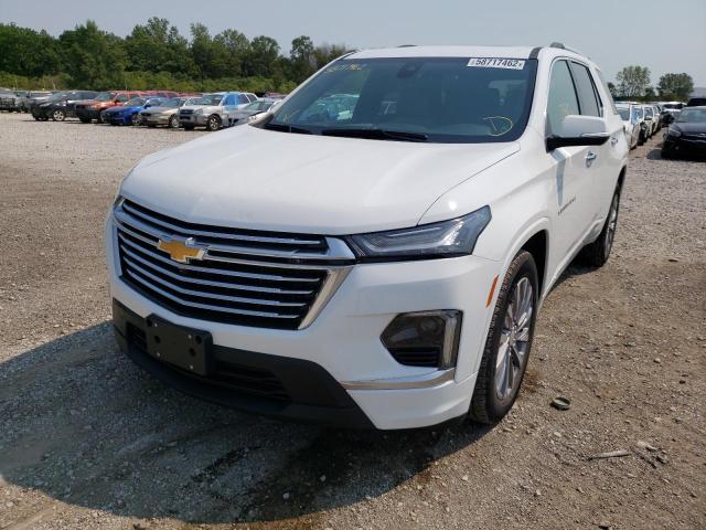 1GNEVKKW8NJ118875 - 2022 CHEVROLET TRAVERSE P WHITE photo 2