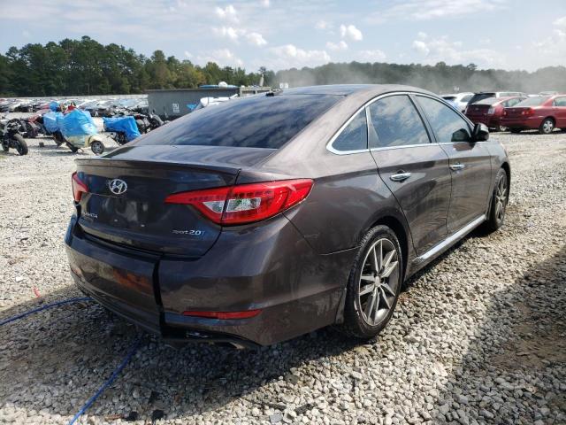 5NPE34AB6FH220596 - 2015 HYUNDAI SONATA SPO GRAY photo 4