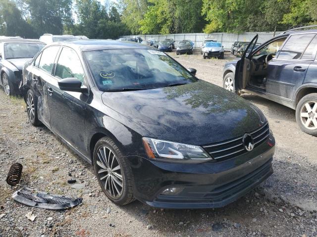 3VWD17AJ3GM304992 - 2016 VOLKSWAGEN JETTA SPOR BLACK photo 1