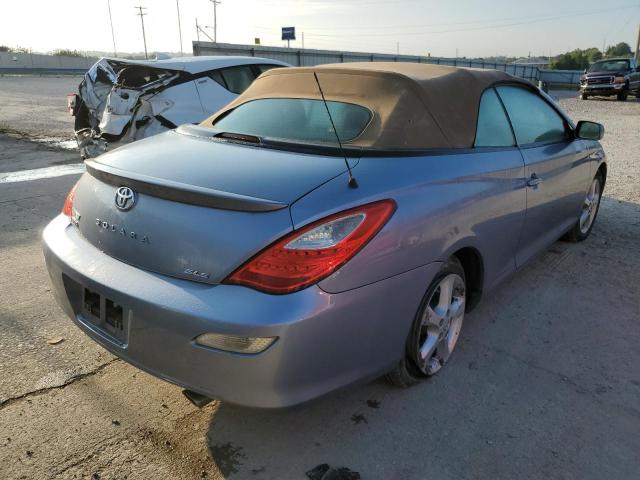 4T1FA38P47U118772 - 2007 TOYOTA CAMRY SOLA BLUE photo 4