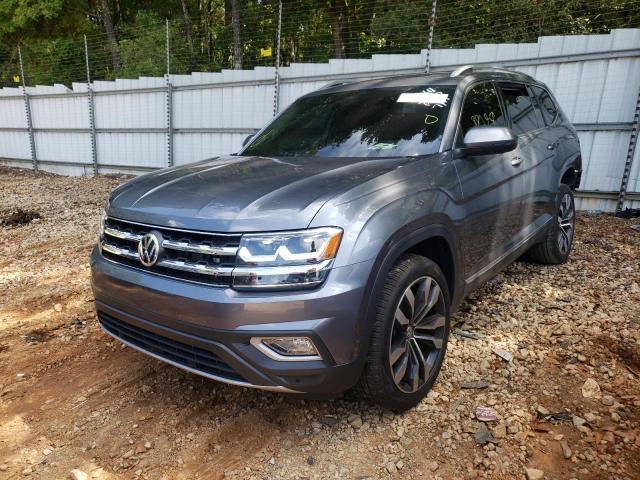 1V2NR2CA8KC605041 - 2019 VOLKSWAGEN ATLAS SEL GRAY photo 2