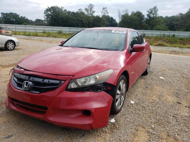 1HGCS1B36CA002758 - 2012 HONDA ACCORD LX RED photo 2