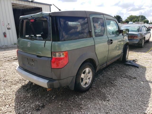 5J6YH28563L046078 - 2003 HONDA ELEMENT EX GREEN photo 4