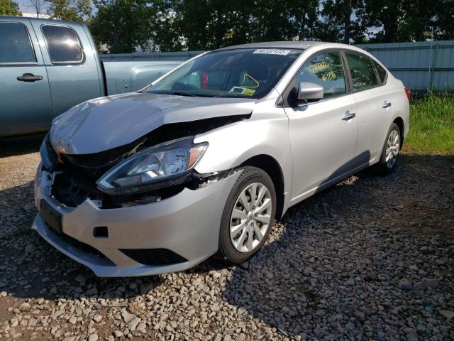 3N1AB7AP1HL640044 - 2017 NISSAN SENTRA S GRAY photo 2