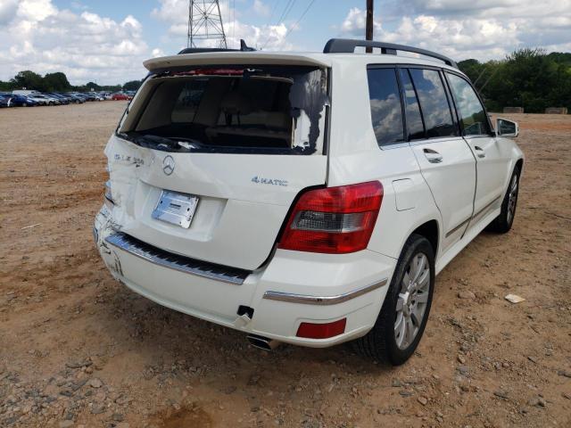 WDCGG8HB7CF938944 - 2012 MERCEDES-BENZ GLK 350 4M WHITE photo 4