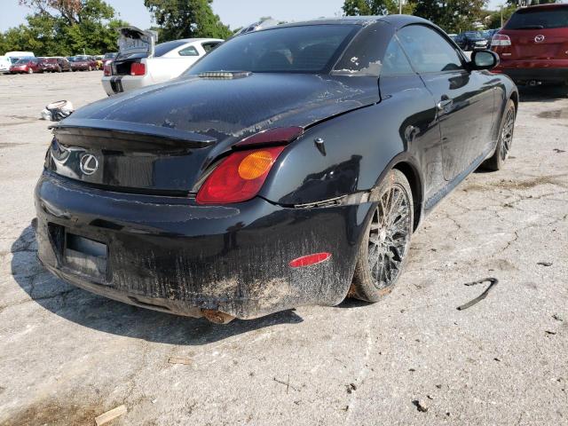 JTHFN48Y320026851 - 2002 LEXUS SC 430 BLACK photo 4