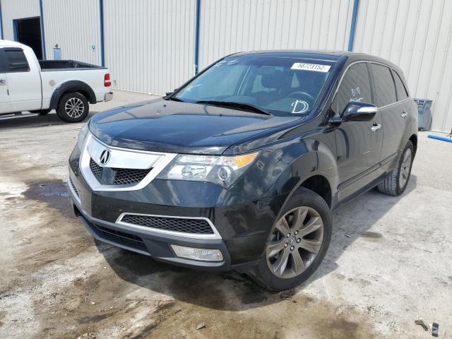 2HNYD2H58BH546833 - 2011 ACURA MDX ADVANC BLACK photo 2