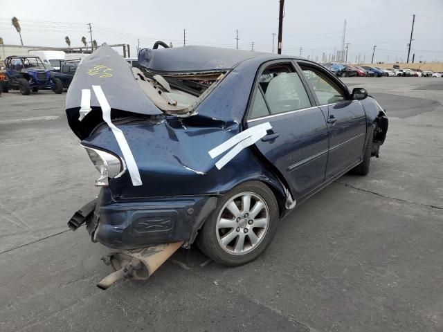 JTDBE32K930237326 - 2003 TOYOTA CAMRY LE BLUE photo 4