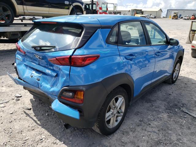 KM8K12AA7MU637230 - 2021 HYUNDAI KONA SE BLUE photo 4