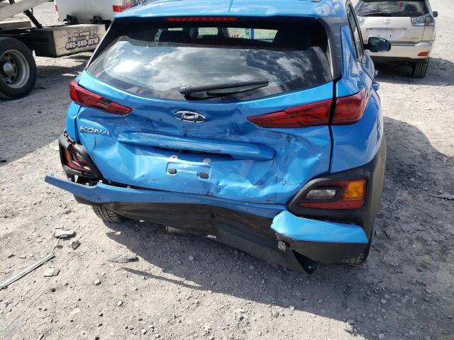 KM8K12AA7MU637230 - 2021 HYUNDAI KONA SE BLUE photo 9