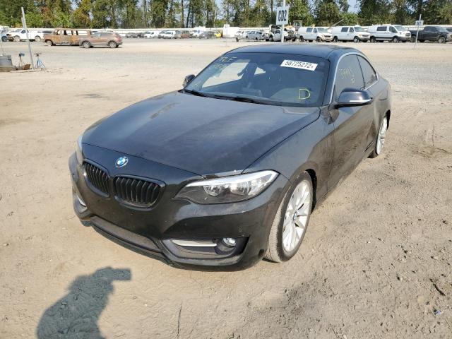 WBA1F5C51GV343840 - 2016 BMW 228 I Siyah fotoğraf 2