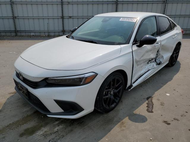 2HGFE2F57NH561682 - 2022 HONDA CIVIC SPOR WHITE photo 2