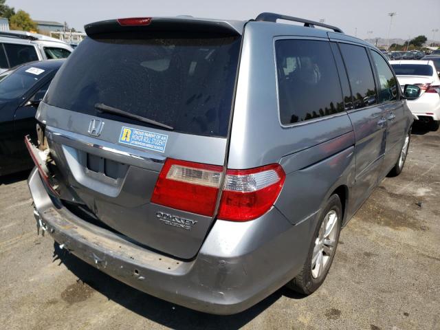 5FNRL388X5B102490 - 2005 HONDA ODYSSEY TO SILVER photo 4