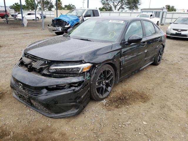 2HGFE2F51NH523686 - 2022 HONDA CIVIC SPOR BLACK photo 2