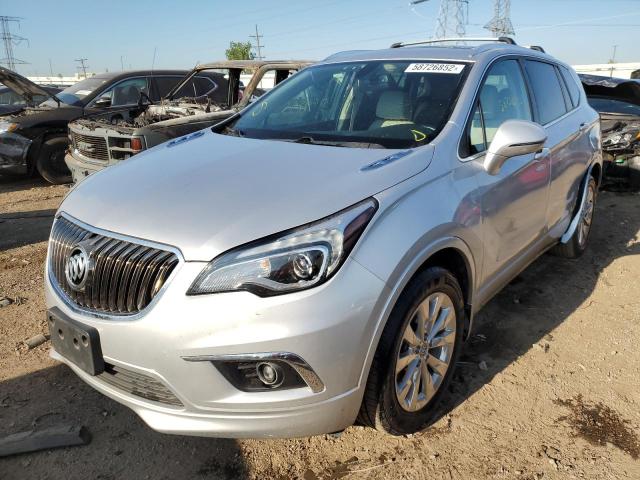 LRBFXBSA1HD076515 - 2017 BUICK ENVISION E SILVER photo 2