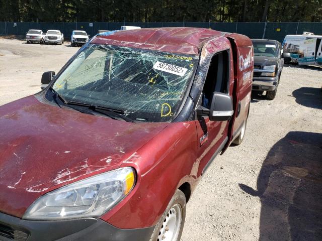 ZFBHRFABXK6M14451 - 2019 RAM PROMASTER BURGUNDY photo 10