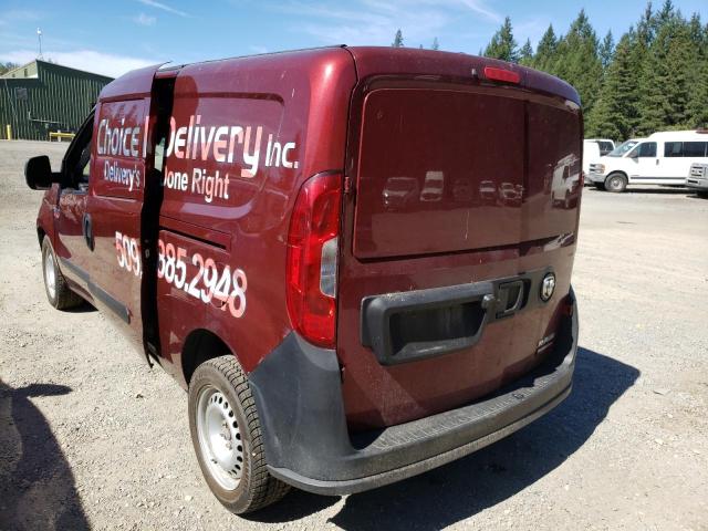 ZFBHRFABXK6M14451 - 2019 RAM PROMASTER BURGUNDY photo 3