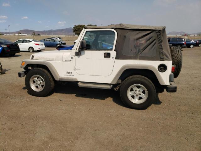 1J4FA49S45P334902 - 2005 JEEP WRANGLER / WHITE photo 9