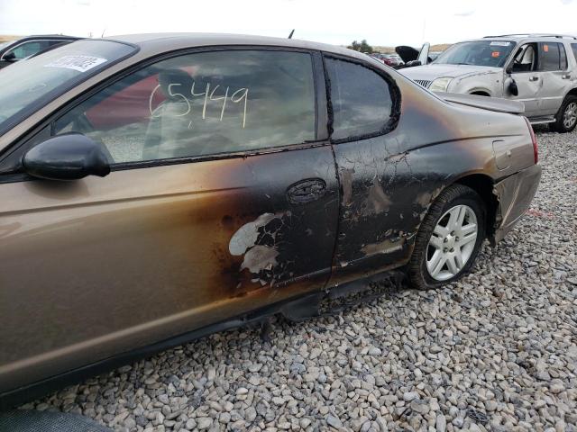 2G1WK151769326266 - 2006 CHEVROLET MONTE CARL ყავისფერი ფოტო 9