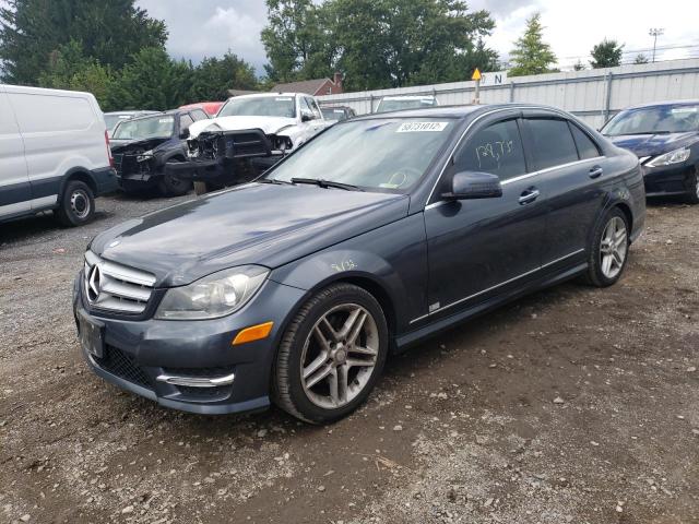 WDDGF5HB8DG107963 - 2013 MERCEDES-BENZ C 350 GRAY photo 2