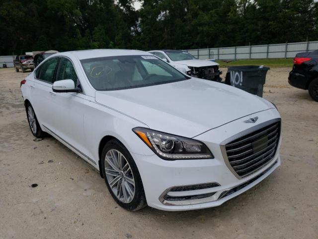 KMHGN4JE7JU262640 - 2018 GENESIS G80 BASE WHITE photo 1