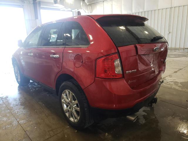 2FMDK4JC7BBA42982 - 2011 FORD EDGE RED photo 3