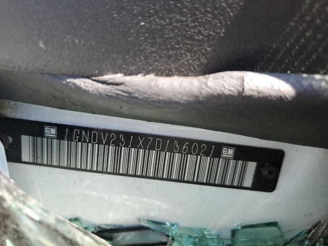 1GNDV231X7D136021 - 2007 CHEVROLET UPLANDER L Ağ foto 10