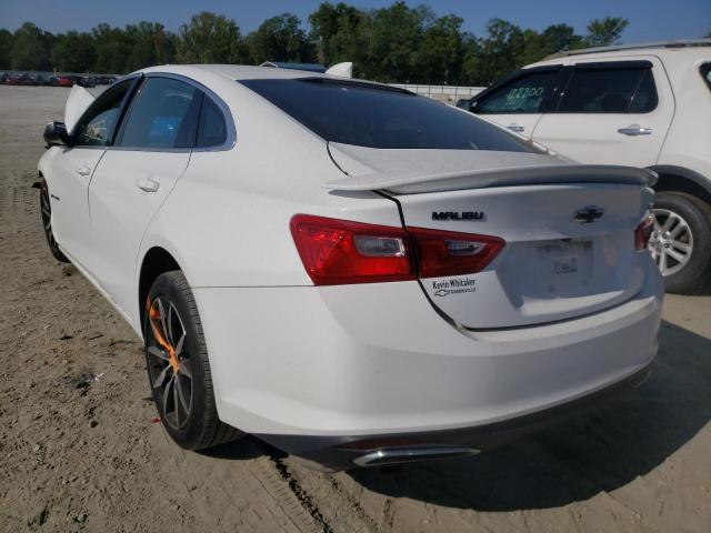 1G1ZG5ST4MF057093 - 2021 CHEVROLET MALIBU RS WHITE photo 3