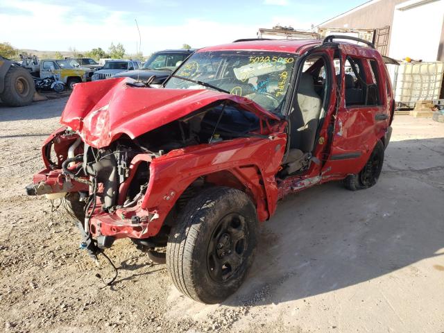 1J4GL48K34W294400 - 2004 JEEP LIBERTY SP RED photo 2