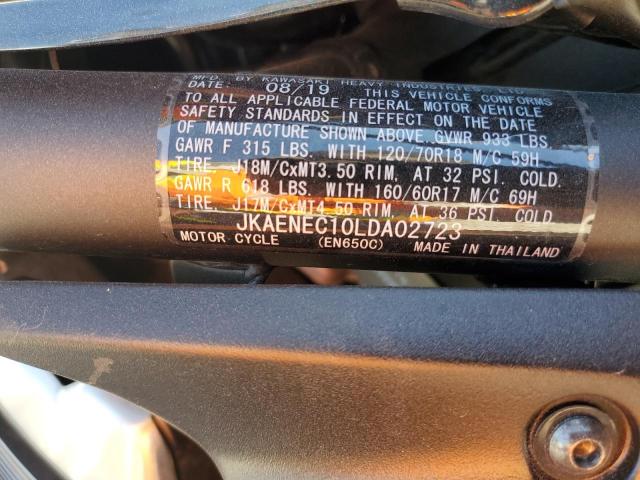 JKAENEC10LDA02723 - 2020 KAWASAKI EN650 C BLACK photo 10