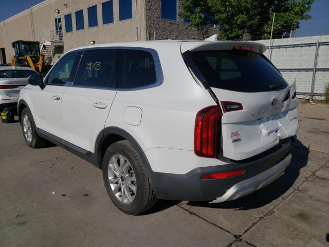 5XYP2DHC3LG069875 - 2020 KIA TELLURIDE WHITE photo 3