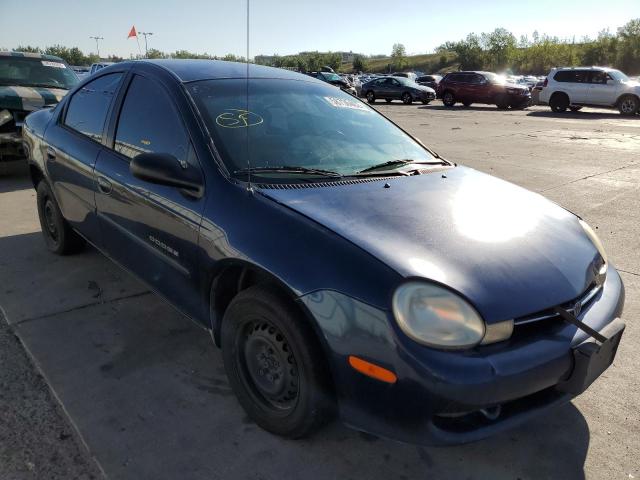 1B3ES46C5YD864699 - 2000 DODGE NEON BASE BLUE photo 1