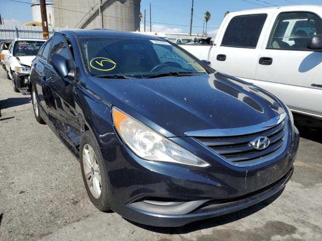 5NPEB4AC7EH876090 - 2014 HYUNDAI SONATA GLS BLUE photo 1