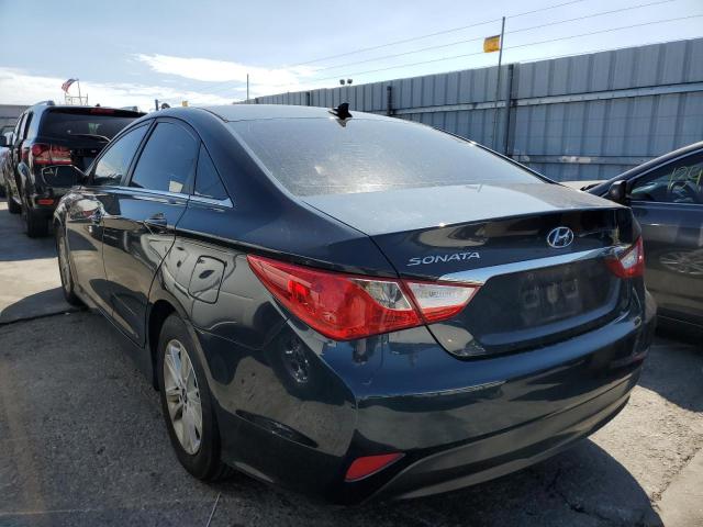 5NPEB4AC7EH876090 - 2014 HYUNDAI SONATA GLS BLUE photo 3