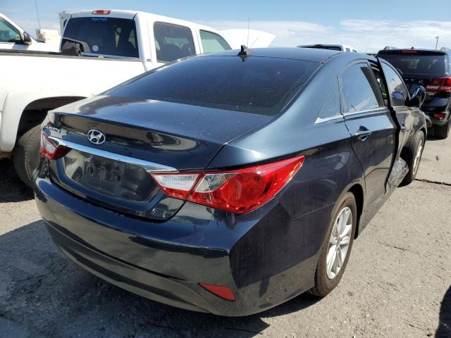 5NPEB4AC7EH876090 - 2014 HYUNDAI SONATA GLS BLUE photo 4