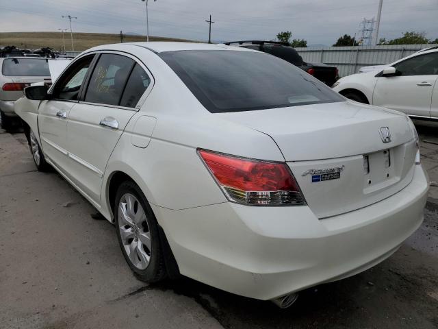 1HGCP36859A039196 - 2009 HONDA ACCORD EXL WHITE photo 3