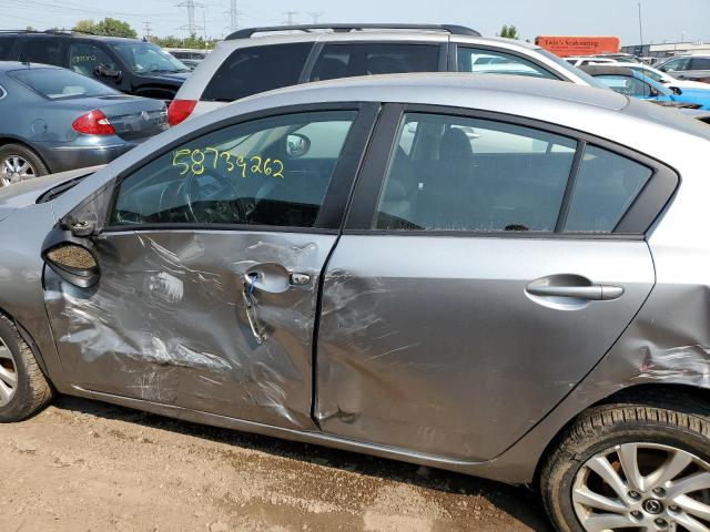 JM1BL1V79D1776672 - 2013 MAZDA 3 I SILVER photo 9