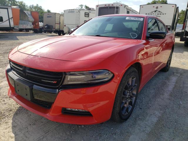 2C3CDXJG4JH136509 - 2018 DODGE CHARGER GT RED photo 2