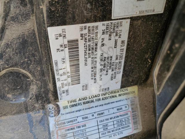 5LMFU27545LJ10141 - 2005 LINCOLN NAVIGATOR 黑色 照片 10