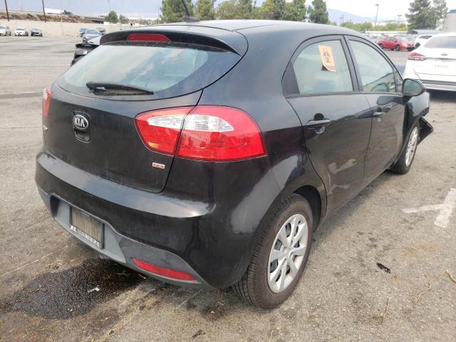 KNADM5A31D6308760 - 2013 KIA RIO LX BLACK photo 4