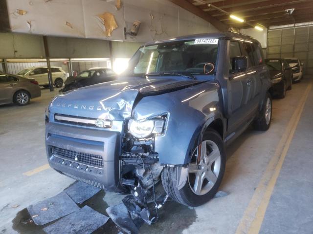 SALE37RU0N2062398 - 2022 LAND ROVER DEFENDER 1 BLUE photo 2