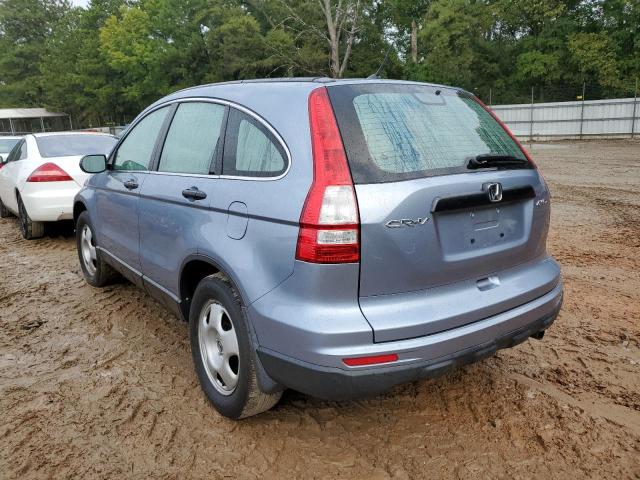 5J6RE4H32BL005498 - 2011 HONDA CR-V LX BLUE photo 3