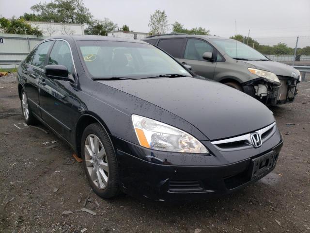 1HGCM66557A020516 - 2007 HONDA ACCORD EX BLACK photo 1