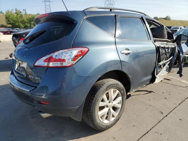 JN8AZ1MW8EW518753 - 2014 NISSAN MURANO BLUE photo 4