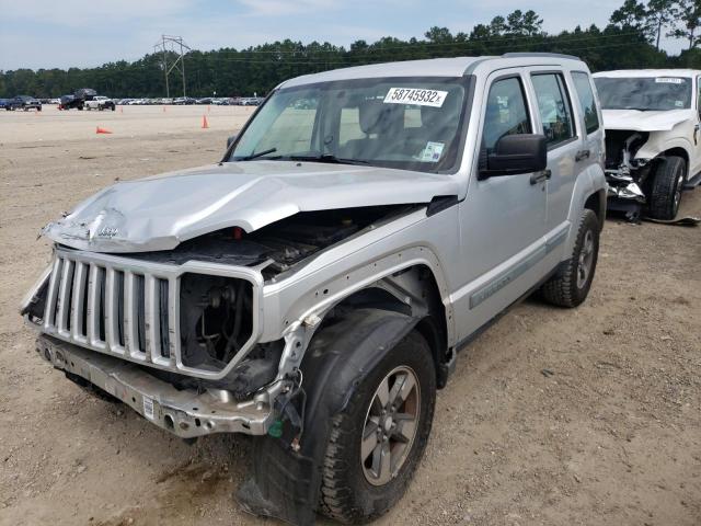 1J8GP28K58W174188 - 2008 JEEP LIBERTY SP SILVER photo 2