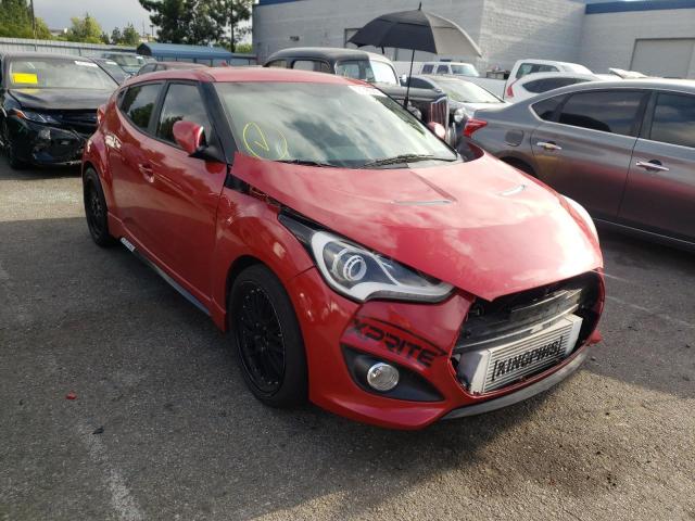 KMHTC6AE6DU146933 - 2013 HYUNDAI VELOSTER T RED photo 1