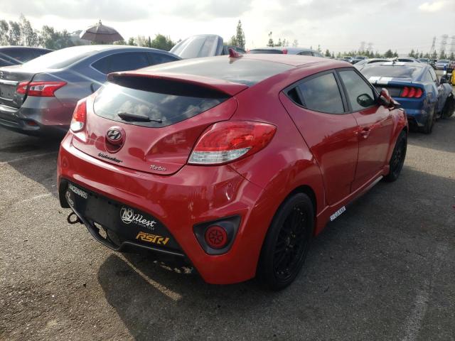 KMHTC6AE6DU146933 - 2013 HYUNDAI VELOSTER T RED photo 4