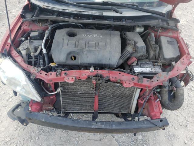 1NXBU4EE4AZ376022 - 2010 TOYOTA COROLLA BA RED photo 7