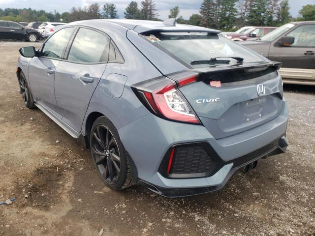 SHHFK7H45KU419243 - 2019 HONDA CIVIC SPOR BLUE photo 3